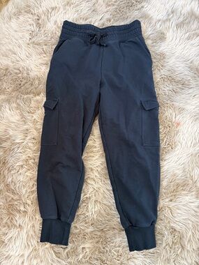 Fabletics Black Cargo Jogger Sweatpants